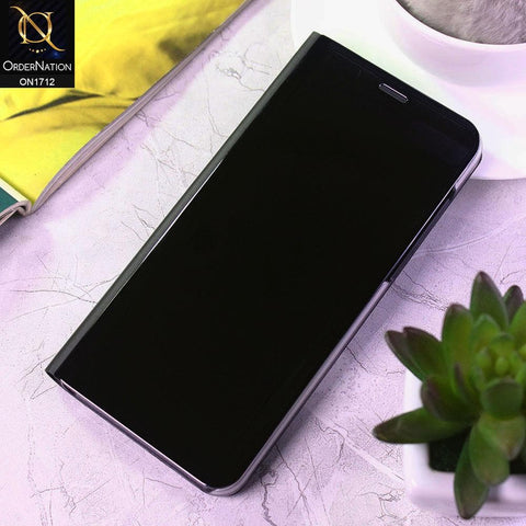Huawei Y7 Prime 2018 / Y7 2018 Cover - Black - New Luxury Mirror View QR Flip Book Case