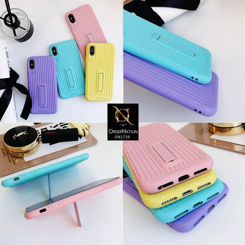 3D Youthful Candy Style Kickstand Case For iPhone XS Max - Pink