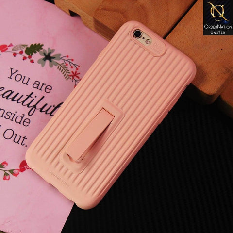 3D Youthful Candy Style Kickstand Case For iPhone 6S / 6 - Pink