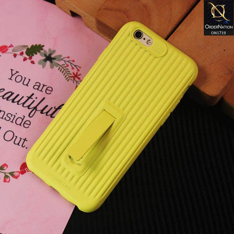 3D Youthful Candy Style Kickstand Case For iPhone 6S / 6 - Yellow
