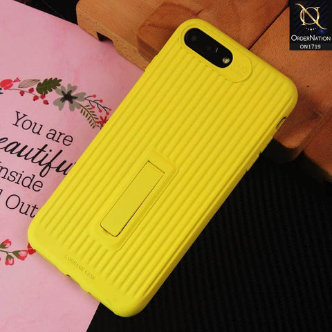 3D Youthful Candy Style Kickstand Case For iPhone 8 Plus / 7 Plus - Yellow