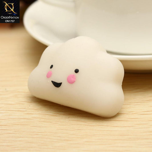 Squishy Fun Toy Soft Smiling Cloud - White