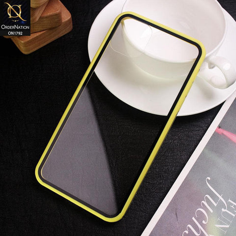 iPhone 11 Pro Max - Yellow - Shockproof Acrylic Soft Borders Back Clear Case