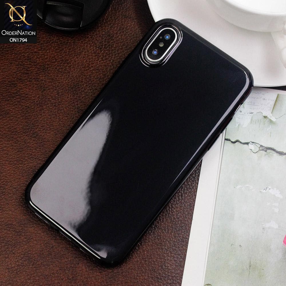 iPhone XS Max Cover - Black - Soft Colourful Candy Shine Soft Cases