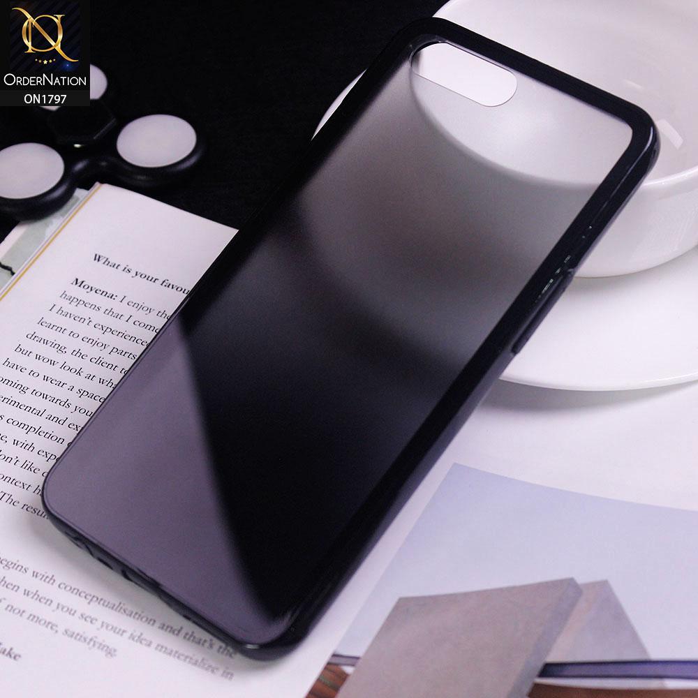 Oppo A3S Cover - Black - Candy Rainbow Gradient Acrylic Soft Edge Case
