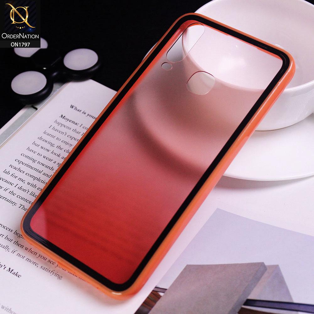 Vivo Y17 Cover - Orange - Candy Rainbow Gradient Acrylic Soft Edge Case
