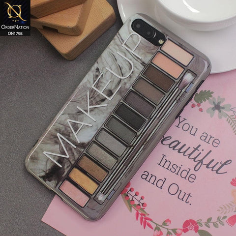 iPhone 8 Plus / 7 Plus Cover - Gray - Girlish Soft Makeup Eyeshadow Case