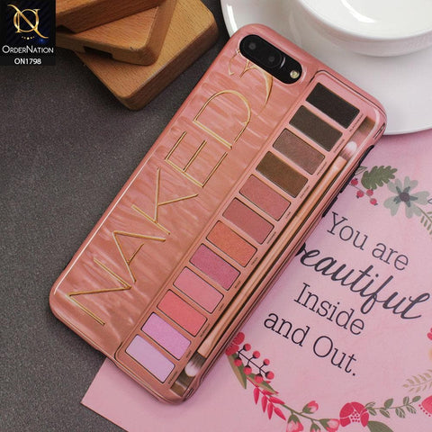 iPhone 8 Plus / 7 Plus Cover - Pink - Girlish Soft Makeup Eyeshadow Case