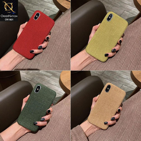 Luxury Jeans Febric Style Soft Back Shell Case For iPhone 6S / 6 - Red
