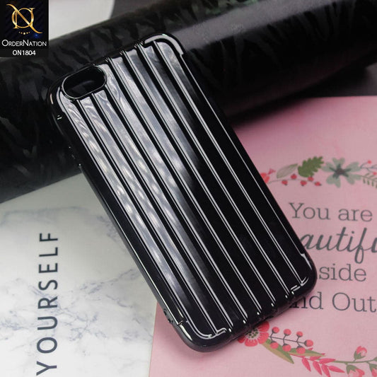 Laser Plating Soft Back Case For iPhone 6S / 6 - Black