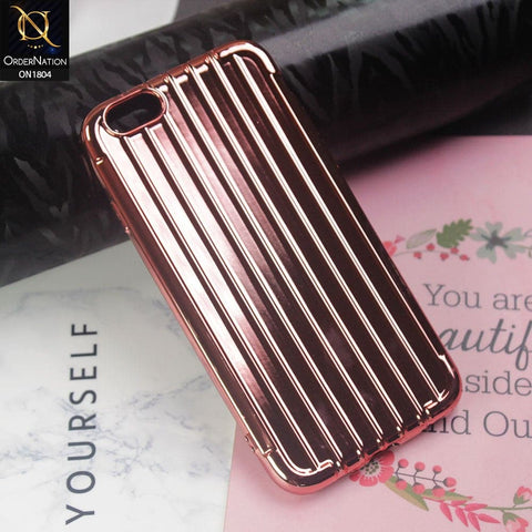 Laser Plating Soft Back Case For iPhone 6S / 6 - Rose Gold