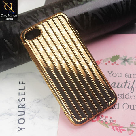 Laser Plating Soft Back Case For iPhone 8 / 7 - Golden