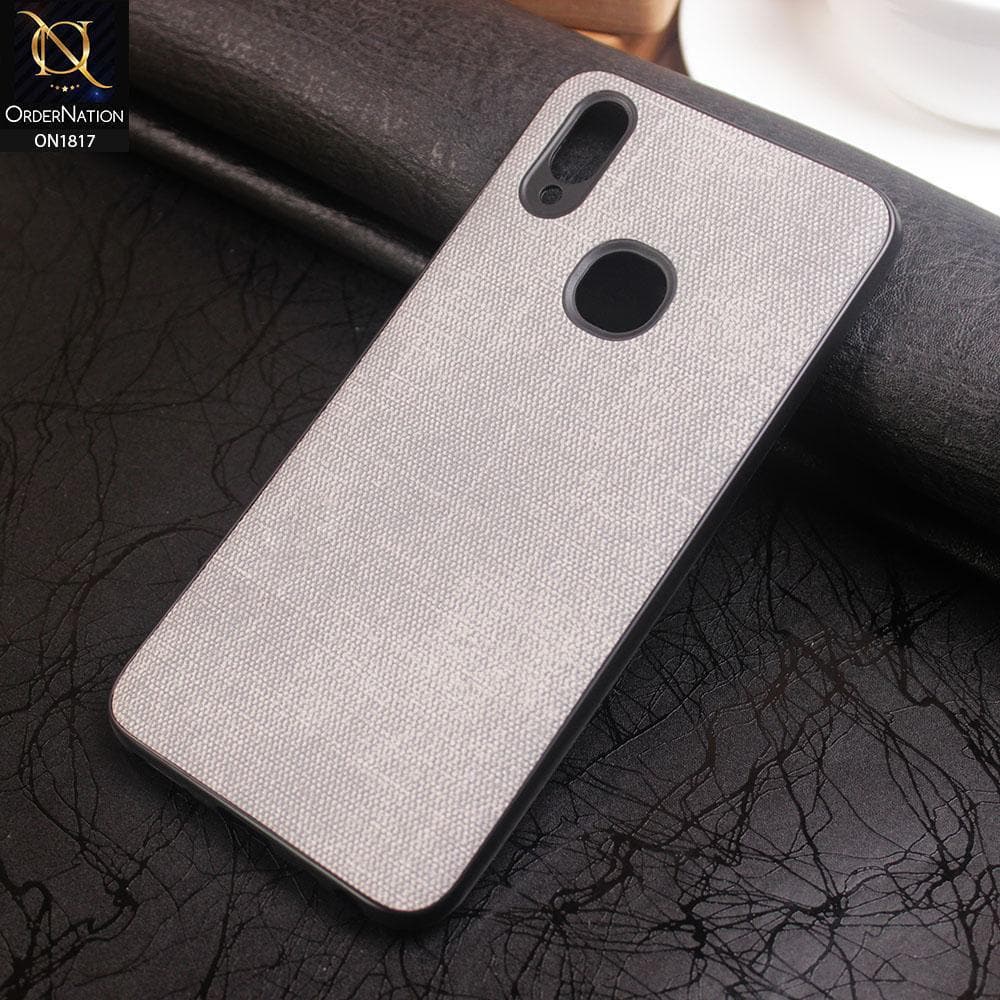 Vivo Y91 / Y95 Cover - Gray - Soft Fabric Textutre TPU Case