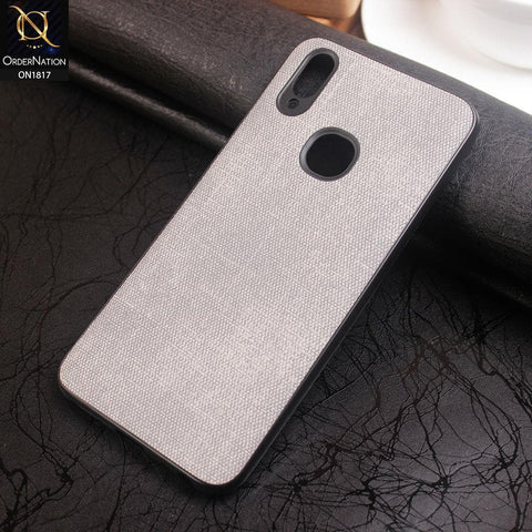 Vivo Y91 / Y95 Cover - Gray - Soft Fabric Textutre TPU Case