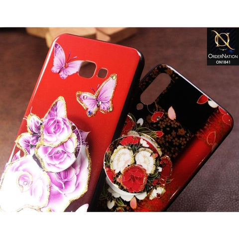 Samsung Galaxy A70s Cover - Red - Bling Diamond Glitter Flower With Matching Mobile Holder Soft Case