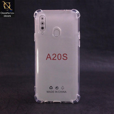 Soft 4D Design Shockproof Silicone Transparent Clear Case For Samsung Galaxy A20s