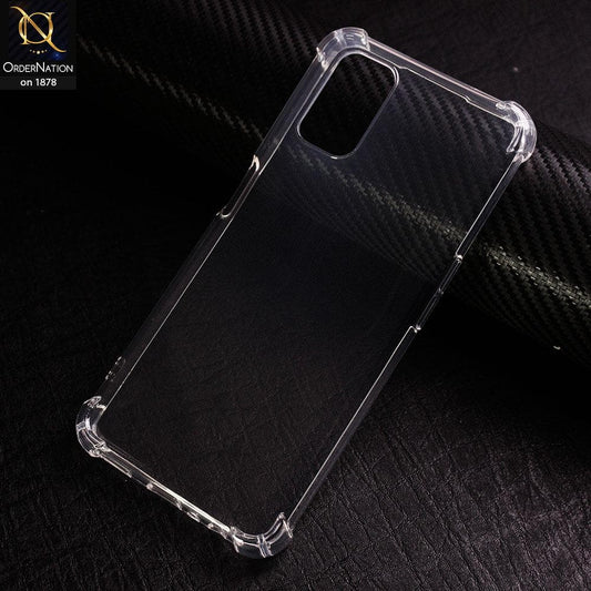 Oppo A52 Soft 4D Design Shockproof Silicone Transparent Clear Case