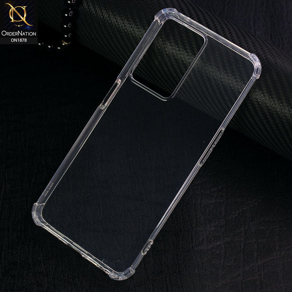 Oppo K10 5G Cover - Soft 4D Design Shockproof Silicone Transparent Clear Case