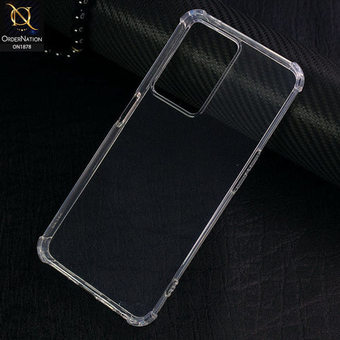 Oppo K10 5G Cover - Soft 4D Design Shockproof Silicone Transparent Clear Case