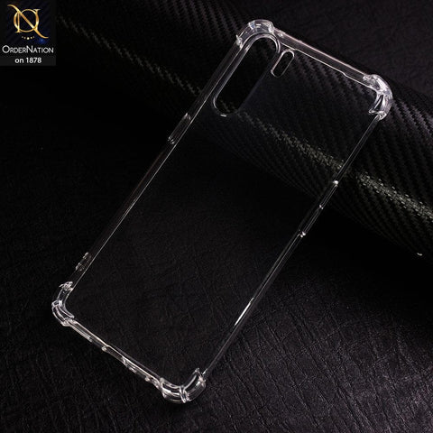 Oppo F15 Soft 4D Design Shockproof Silicone Transparent Clear Case