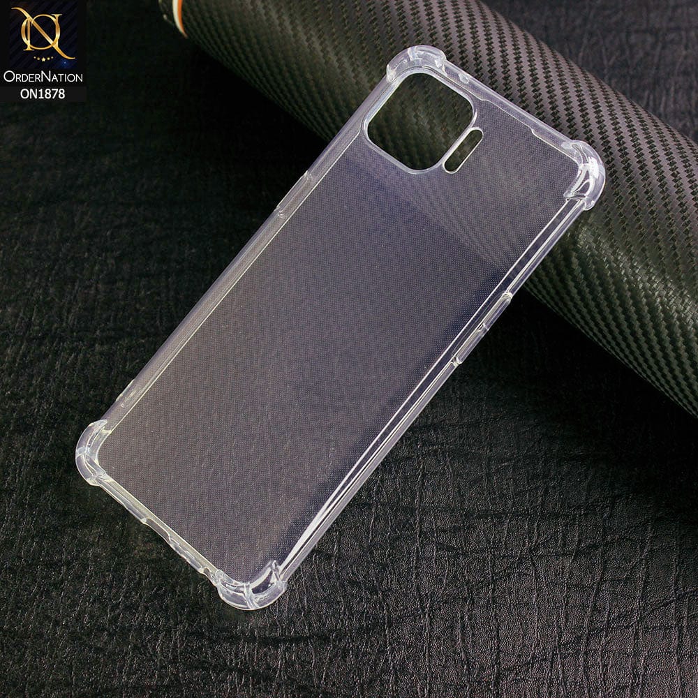 Oppo Reno 4F Cover - Soft 4D Design Shockproof Silicone Transparent Clear Case