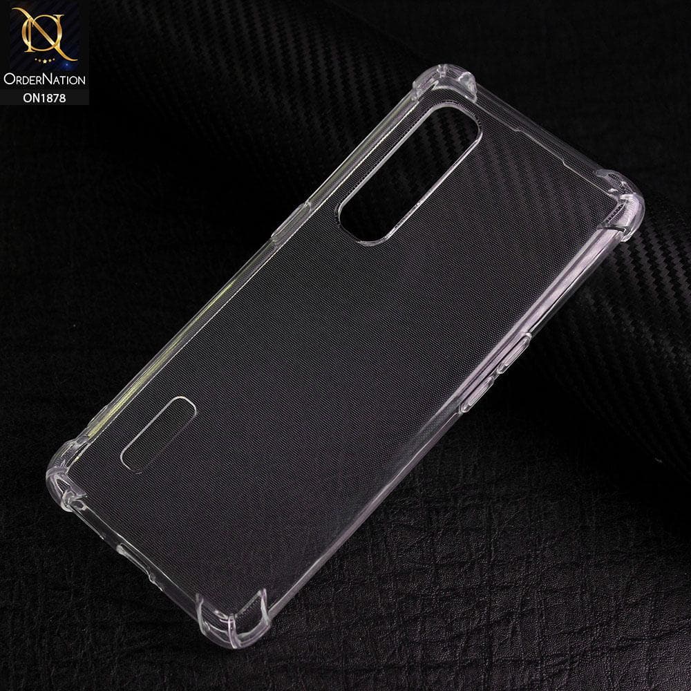 Oppo Find X2 Pro Cover - Soft 4D Design Shockproof Silicone Transparent Clear Case