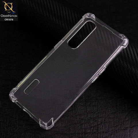 Oppo Find X2 Pro Cover - Soft 4D Design Shockproof Silicone Transparent Clear Case