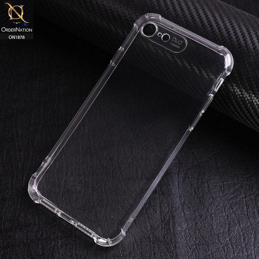 iPhone 8 / 7 Cover - Soft 6D Design Shockproof Silicone Transparent Clear Case