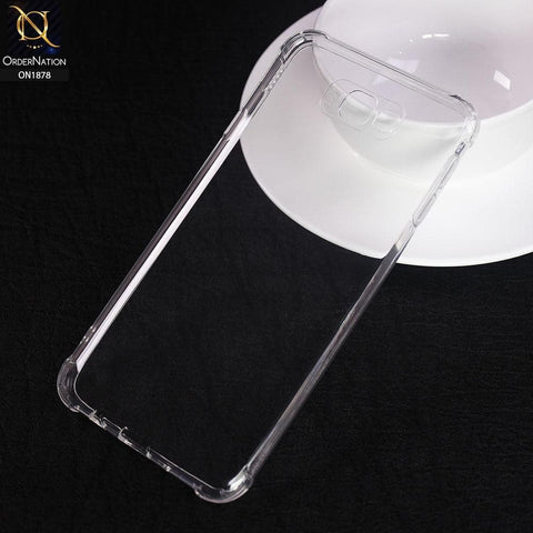 Samsung Galaxy J7 Prime Cover - Soft 6D Design Shockproof Silicone Transparent Clear Case
