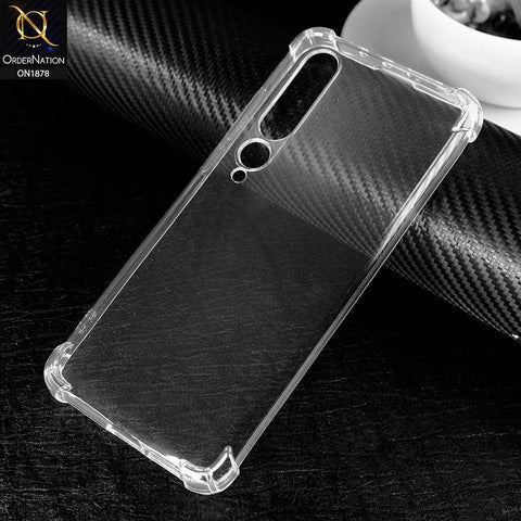 Xiaomi Mi 10 Cover - Soft 4D Design Shockproof Silicone Transparent Clear Case