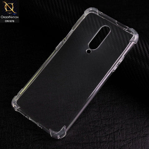 OnePlus 7 Pro Cover - Soft 4D Design Shockproof Silicone Transparent Clear Case