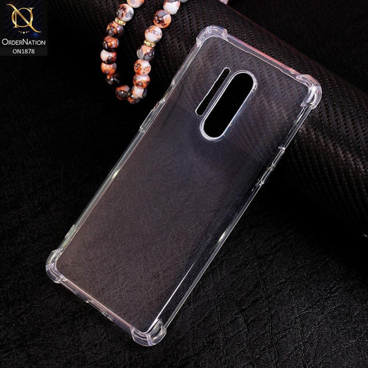 OnePlus 8 Pro Cover - Soft 4D Design Shockproof Silicone Transparent Clear Case