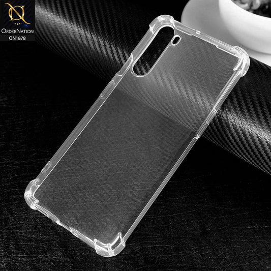 OnePlus Nord Cover - Soft 4D Design Shockproof Silicone Transparent Clear Case