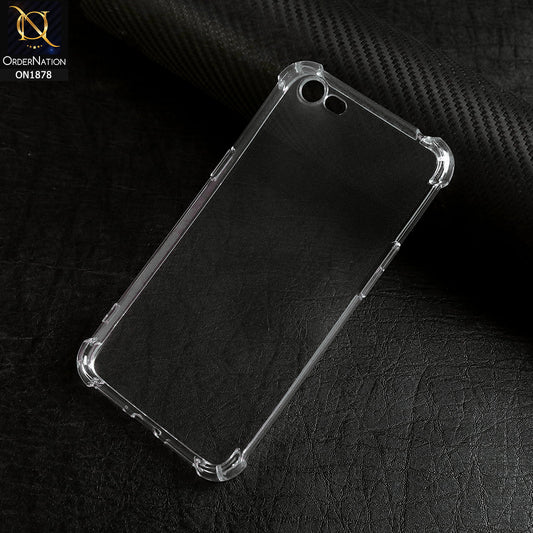 Oppo A71 - Transparent -  Soft 4D Design Shockproof Silicone Clear Case