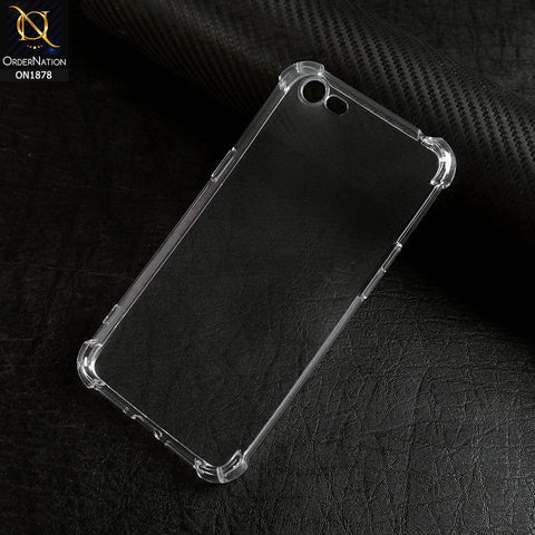 Oppo A71 - Transparent -  Soft 4D Design Shockproof Silicone Clear Case