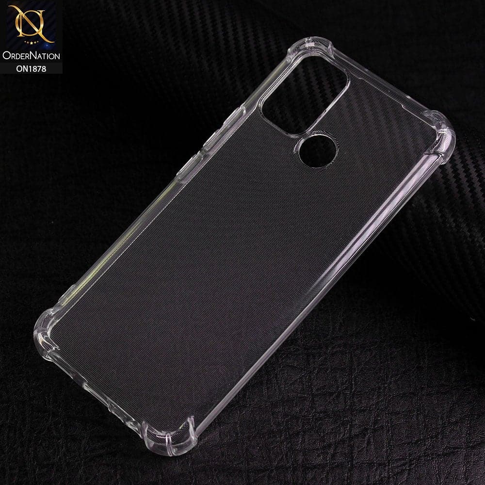 Realme C17 Cover - Soft 4D Design Shockproof Silicone Transparent Clear Case