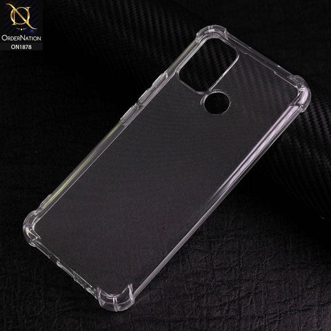 Realme C17 Cover - Soft 4D Design Shockproof Silicone Transparent Clear Case