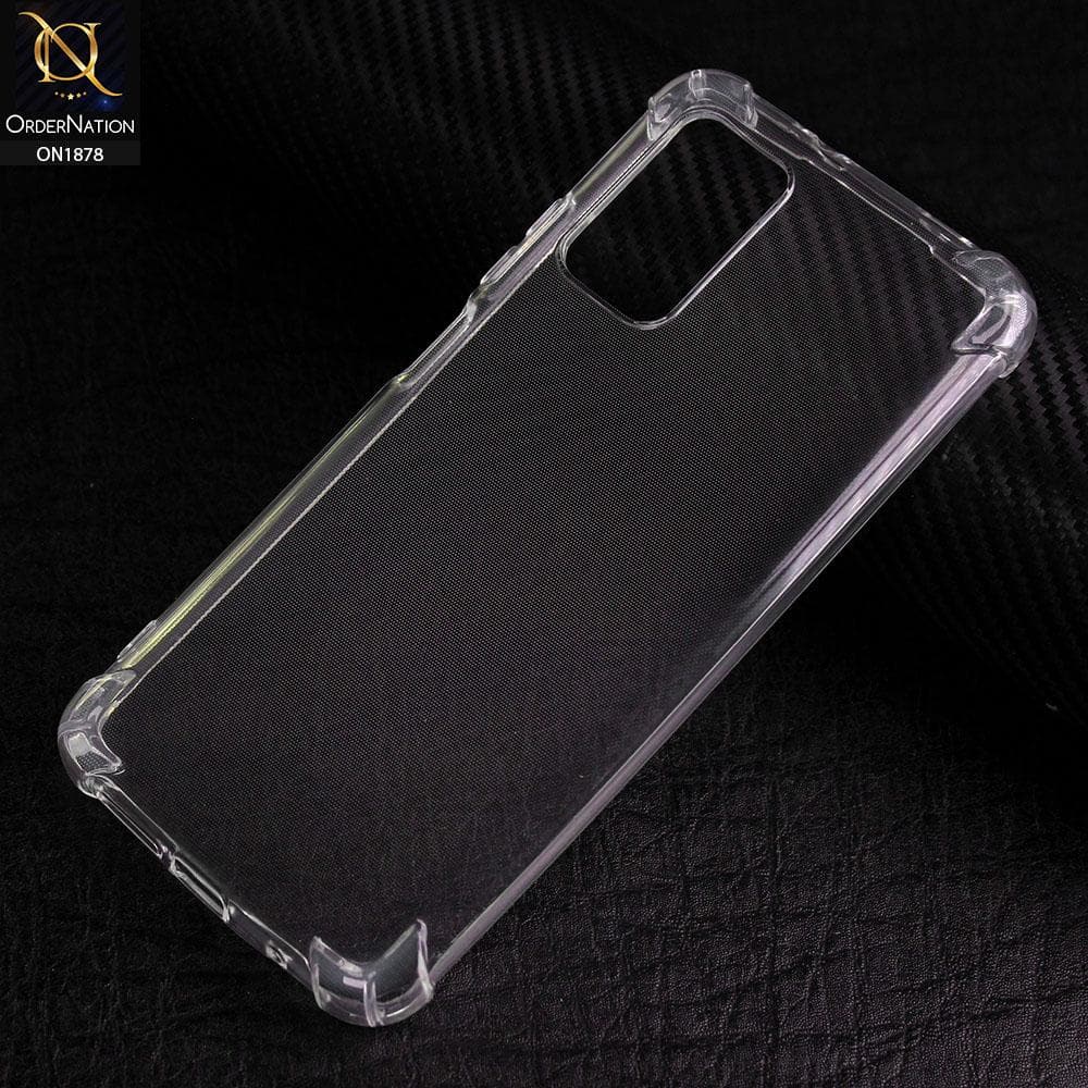 Xiaomi Poco M3 Cover - Soft 4D Design Shockproof Silicone Transparent Clear Case