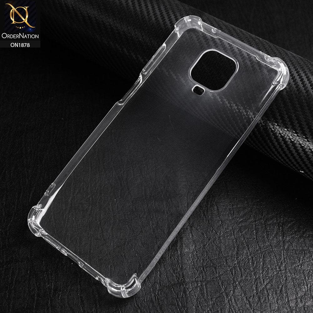 Xiaomi Redmi Note 9S Cover - Soft 4D Design Shockproof Silicone Transparent Clear Case