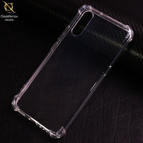 Vivo S1 Cover - Soft 4D Design Shockproof Silicone Transparent Clear Case