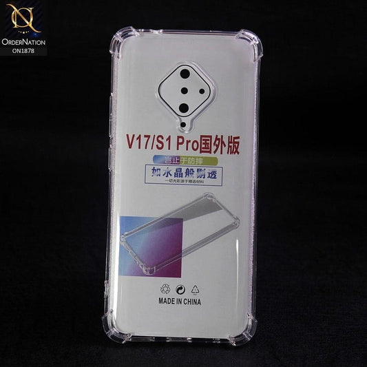Soft 4D Design Shockproof Silicone Transparent Clear Case For Vivo S1 Pro
