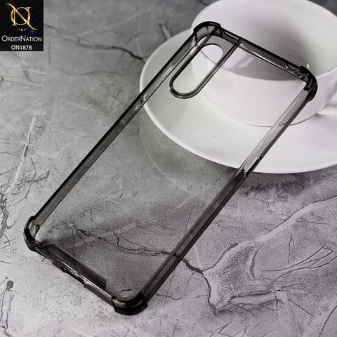 Vivo V15 Pro Cover - Black - Soft 4D Design Shockproof Silicone Transparent Clear Case