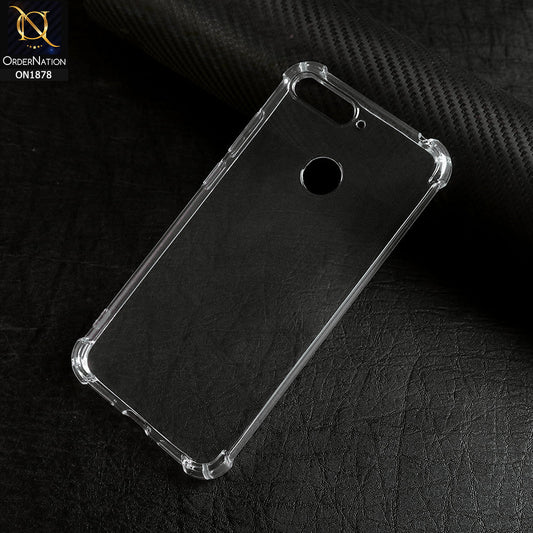 Huawei Y6 Prime 2018 / Honor 7A - Transparent -  Soft 4D Design Shockproof Silicone Clear Case