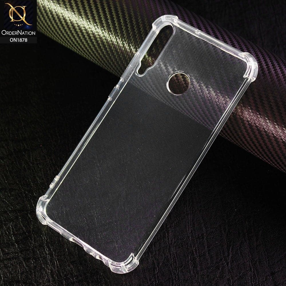 Honor 9C Cover - Soft 4D Design Shockproof Silicone Transparent Clear Case