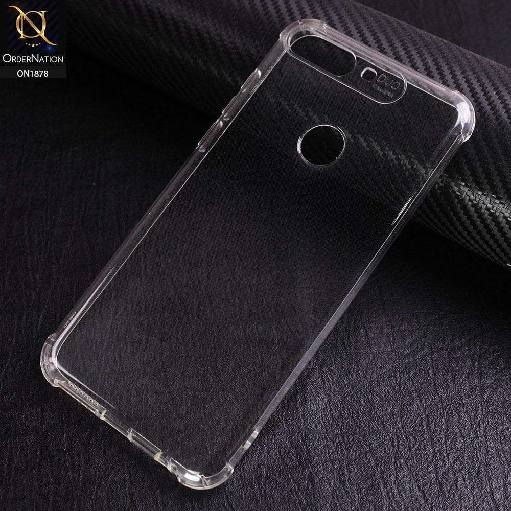 Huawei Y7 Prime 2018 / Y7 2018 Cover - Soft 6D Design Shockproof Silicone Transparent Clear Case