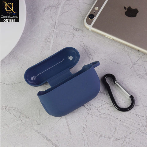 Apple Airpods Pro Cover - Blue - Candy Color Soft Silicone Airpod Case