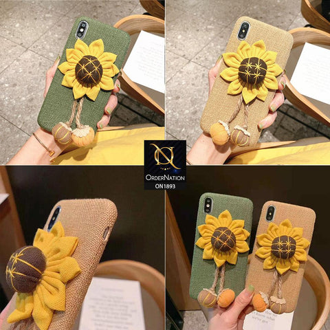 Luxury 3D Sunflower Pumpkin Warm Winter Case For iPhone 8 / 7 - Brown