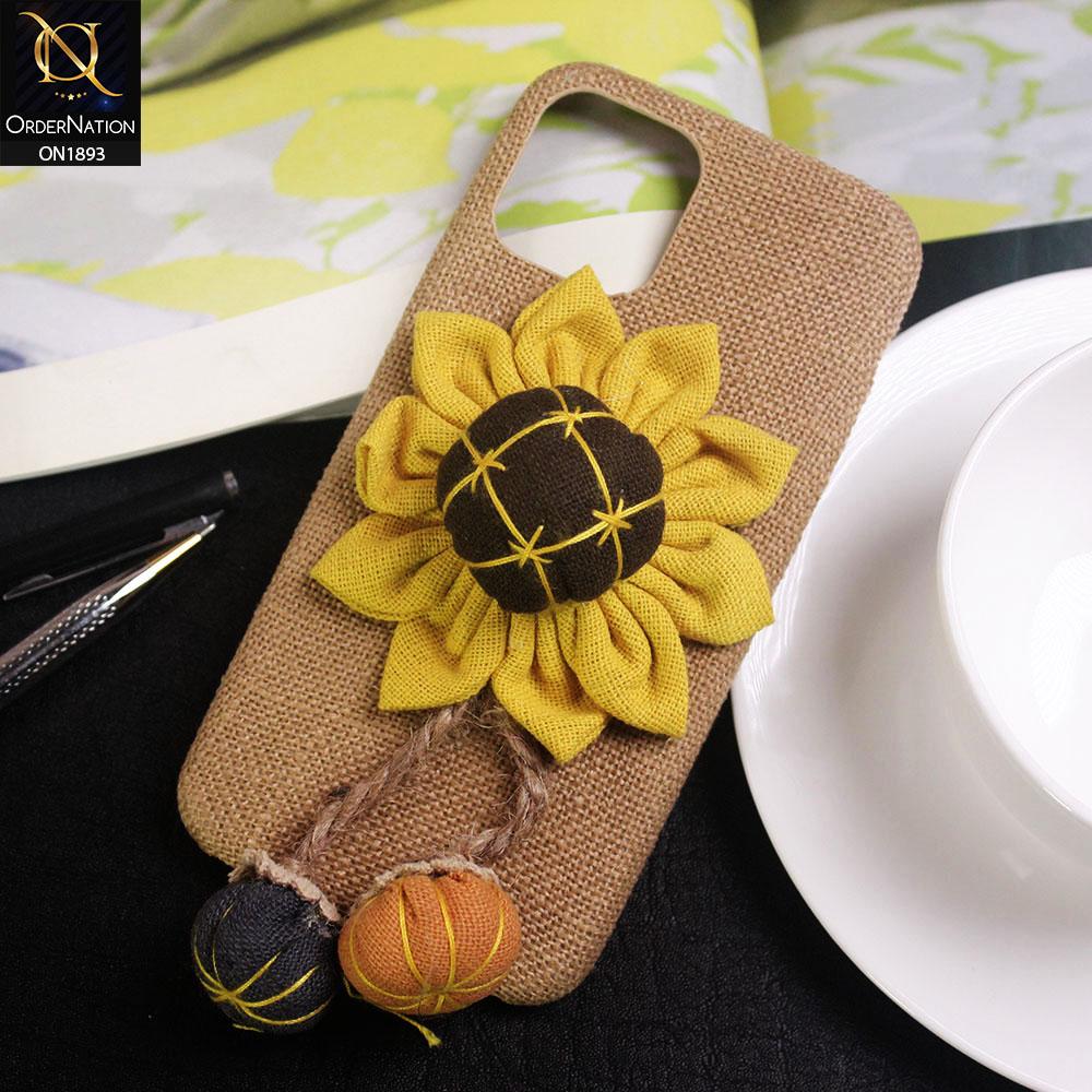 Luxury 3D Sunflower Pumpkin Warm Winter Case For iPhone 11 Pro - Brown