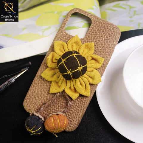 Luxury 3D Sunflower Pumpkin Warm Winter Case For iPhone 11 Pro - Brown