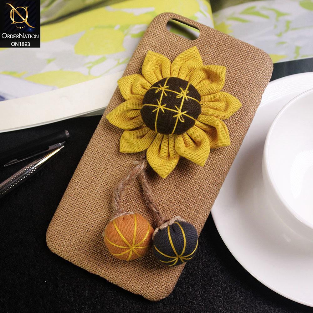 Luxury 3D Sunflower Pumpkin Warm Winter Case For iPhone 6s Plus / 6 Plus - Brown